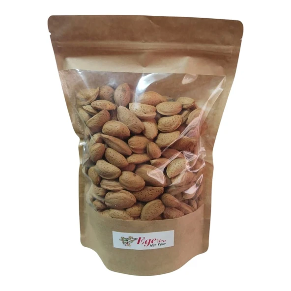 Datça Kabuklu Nurlu Sıralı Badem 500 Gr - Resim 4