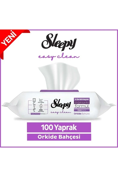 Sleepy Yüzey Temizlik Havlusu 100'lü Orkide ürün görseli 1