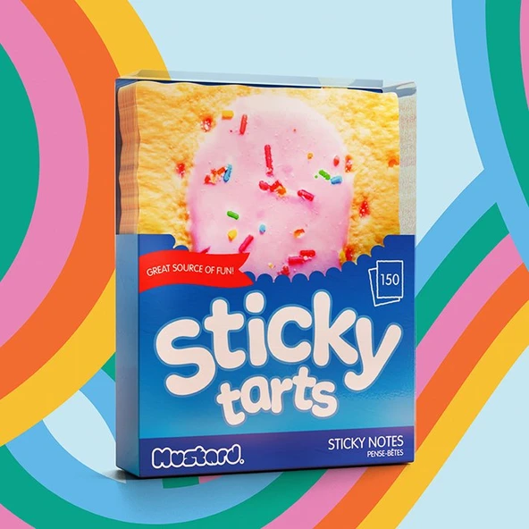 Mustard Pop Tarts Sticky Not Kağıdı - Resim 3