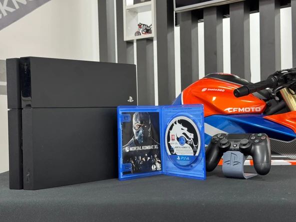 PlayStation 4 Fat 500GB Tek Kol + Mortal Kombat XL Oyun CD’si (İKİNCİ EL) - Resim 3