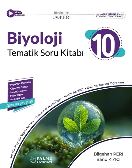 Palme Yayıncılık 10. Sınıf Joker Biyoloji Soru Kitabı ürün görseli 1