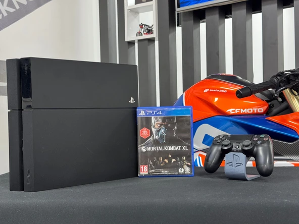 PlayStation 4 Fat 500GB Tek Kol + Mortal Kombat XL Oyun CD’si (İKİNCİ EL) - Resim 2