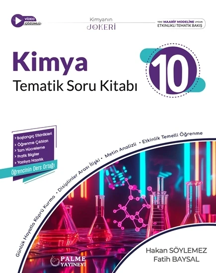 Palme Yayıncılık 10. Sınıf Joker Kimya Soru Kitabı ürün görseli 1