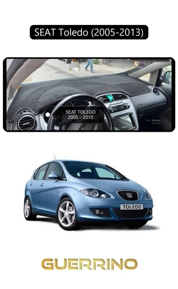SEAT Toledo (2005-2013)TORPİDO KORUMA HALISI SİYAH KENAR ürün görseli 1