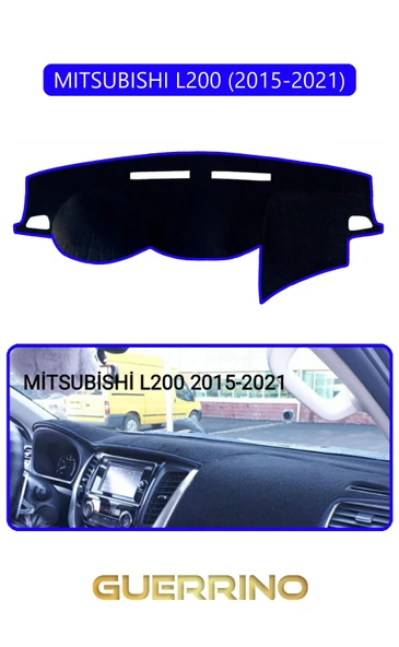 MITSUBISHI L200 2015-2021TORPİDO KORUMA HALISI MAVİ KENAR ürün görseli 1