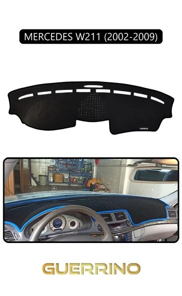 MERCEDES W211 2002-2009TORPİDO KORUMA HALISI SİYAH KENAR ürün görseli 1