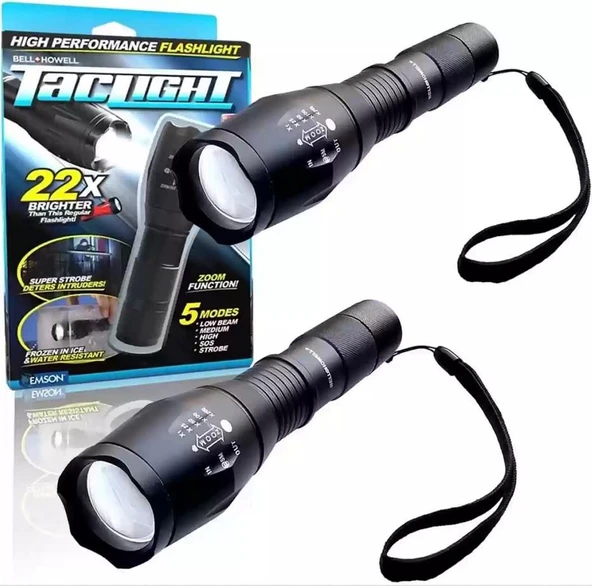 ZHLTOOLS Pilli Parlak Led 5 Mod Ampul Suya Dayanıklı Mini El Feneri ürün görseli 1