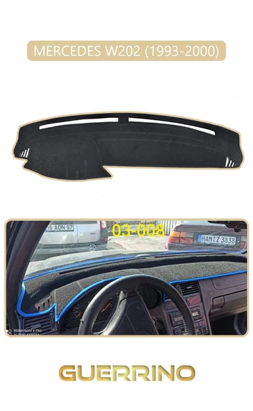 MERCEDES W202 1993-2000TORPİDO KORUMA HALISI BEJ KENAR ürün görseli 1