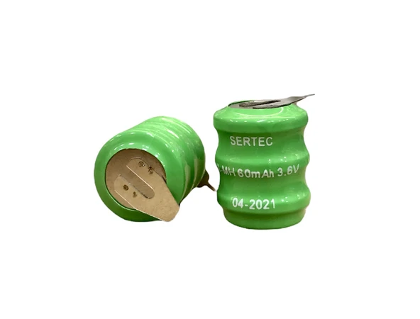 3.6V 3S1P 60 Mah 2 Pin NI-MH Buton Pil ürün görseli 1