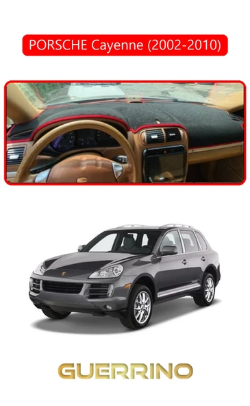 PORSCHE Cayenne (2002-2010) - (955 / 957; )TORPİDO KORUMA HALISI KIRMIZI KENAR ürün görseli 1