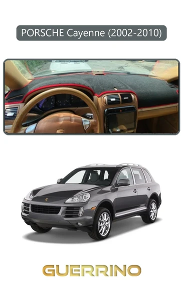 PORSCHE Cayenne (2002-2010) - (955 / 957; )TORPİDO KORUMA HALISI GRİ KENAR ürün görseli 1