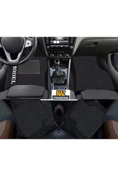 FORD ECOSPORT 2016 +   Siyah Halı Siyah Kenar Petek Topuk ürün görseli 1