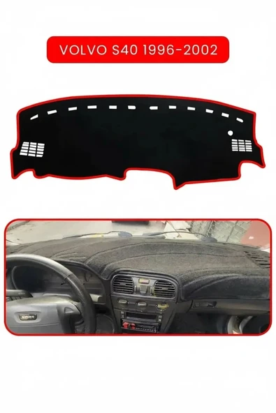 VOLVO S40 (1996-2002)TORPİDO KORUMA HALISI KIRMIZI KENAR ürün görseli 1