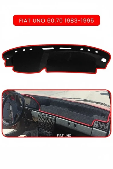 FIAT Uno 60,70 1983-1995 Modellerine UygunTORPİDO KORUMA HALISI KIRMIZI KENAR ürün görseli 1
