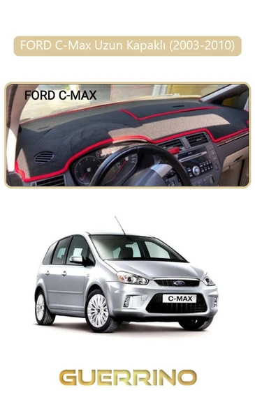 FORD C-Max uzun kapaklı (2003-2010)TORPİDO KORUMA HALISI BEJ KENAR ürün görseli 1