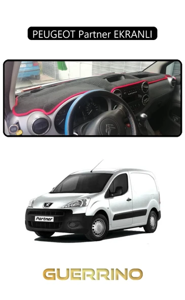 PEUGEOT Partner EKRANLITORPİDO KORUMA HALISI SİYAH KENAR ürün görseli 1