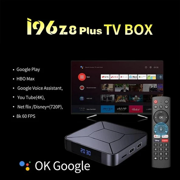 PTTAVM: Castu İ96 Z8 Plus 4K Android TV 2GB Ram-16GB Hafıza /Wifi