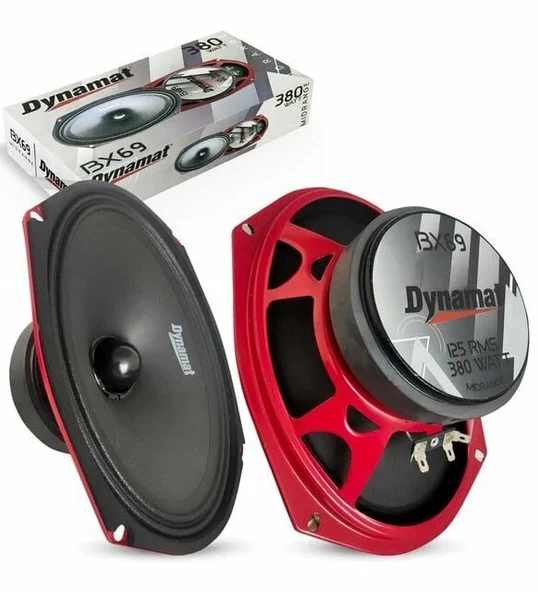 DYNAMAT RX-69-380W MAX-GERÇEK 125W RMS-PROFESYONEL ÜST SERİ KALİTELİ OVAL MİDRANGE-2 ADETTİR ürün görseli 1