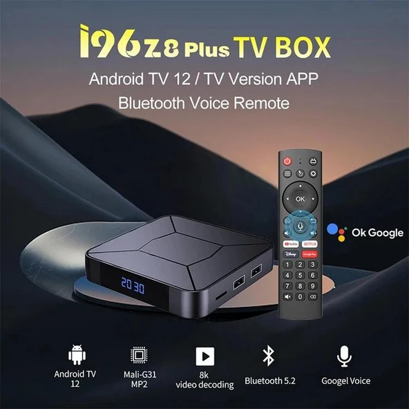 PTTAVM: Castu İ96 Z8 Plus 4K Android TV 2GB Ram-16GB Hafıza /Wifi