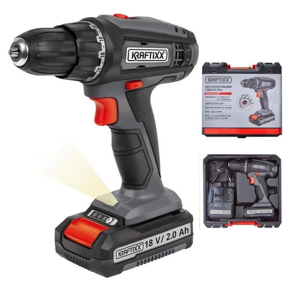 Kraftixx by Einhell KX-AS 18 Li Kit Akülü Darbesiz Vidalama Matkap 1x2 Amper 4514000 ürün görseli 1
