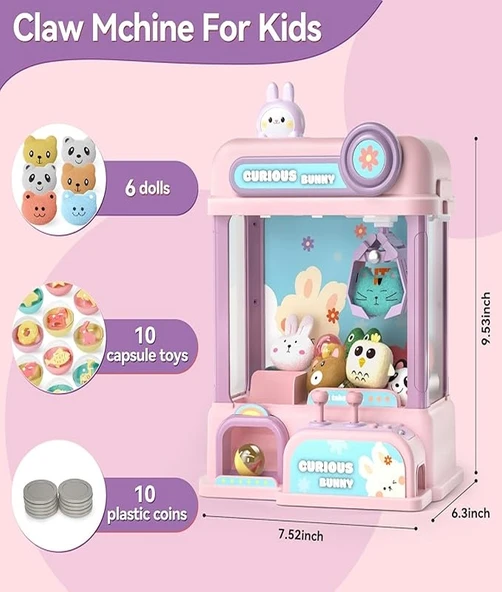 Oyuncak Tutma Makinesi Claw Machine - Resim 2