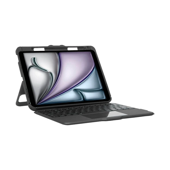 Targus THZ967TR Versavu iPad Air 11" (M3,m2) & iPad Pro 11" & iPad 10.9" Uyumlu Touchpad ve Aydınlatmalı Türkçe Klavyeli Kılıf ürün görseli 1
