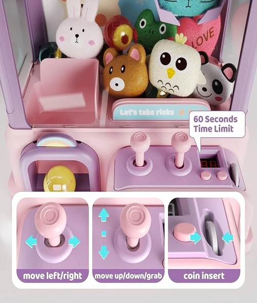 Oyuncak Tutma Makinesi Claw Machine - Resim 4