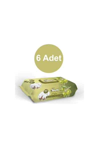 Sleepy Zeytinyağlı Islak Havlu 6' Lı Paket ürün görseli 1