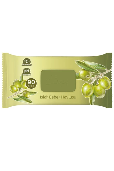 Sleepy Sensitive Zeytinyağlı Islak Havlu 90 lı 7 Paket ürün görseli 1