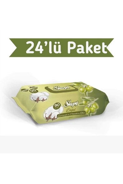 Sleepy Zeytinyağlı Islak Havlu 24X90 lı 2160 Yaprak ürün görseli 1