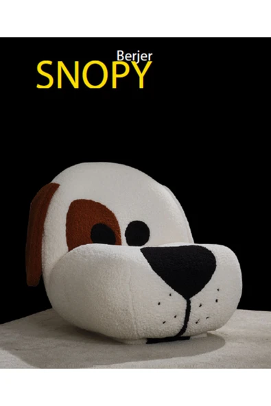 Mobilya Stant Most Snopy Karakter Berjer 1. Sınıf Teddy Kumaş Gürgen Ağaç (Evinize Teslim) ürün görseli 1