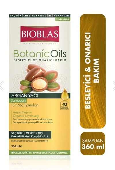 Bioblas Şampuan 360 Ml Botanic Oils Argan ürün görseli 1