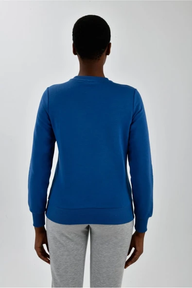 Kadın Sol Göğsü Logo Detaylı Sweatshirt - Resim 3