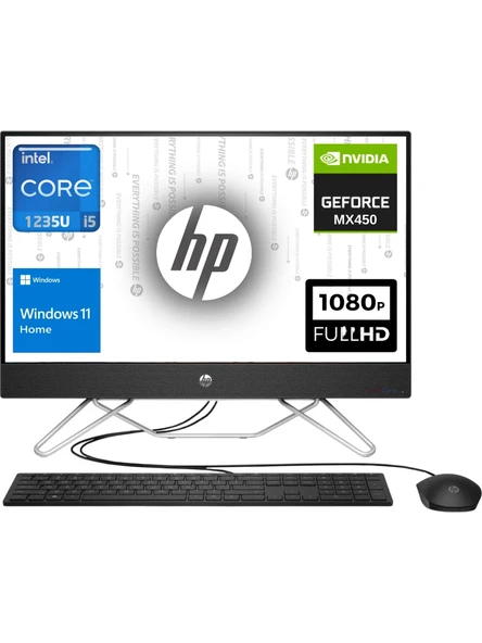 HP Aıo Intel Core I5 1235U 16GB 1TB SSD Geforce MX450/2GB 23.8" Fhd Windows 11 Home All In One Bilgisayar 79N36EAWZ03 ürün görseli 1