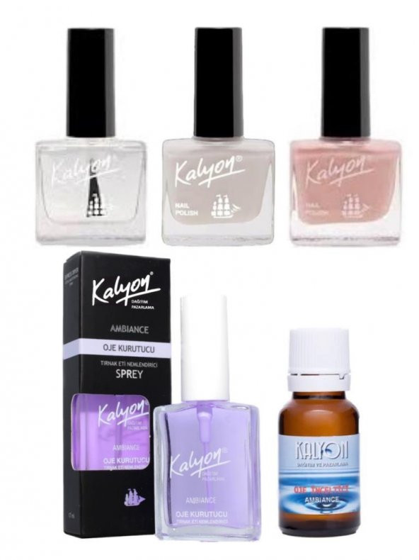 Kalyon French Set+Oje Kurutucu Sprey 17Ml+Oje Çözücü ürün görseli 1
