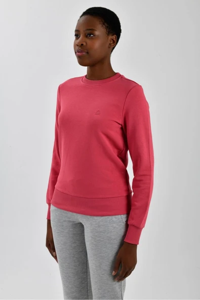 Kadın Sol Göğsü Logo Detaylı Sweatshirt - Resim 10