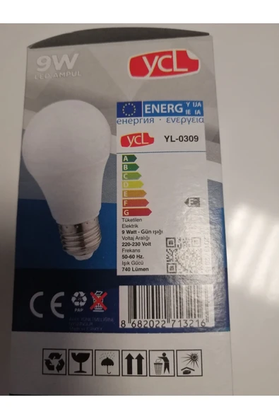 YCL 9w Led Ampul Beyaz ürün görseli 1