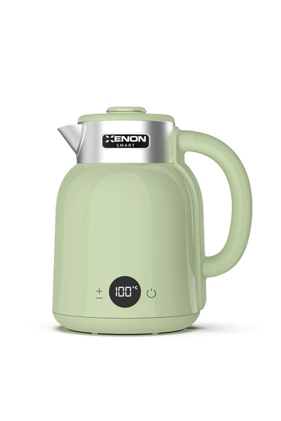 Xenon Smart Akıllı Kettle Mobil Kontrol, Wifi, 1.5 Lt, Çelik, 2200W, Sesli, Akıllı, Su Isıtıcı (Yeşil - X7101) ürün görseli 1