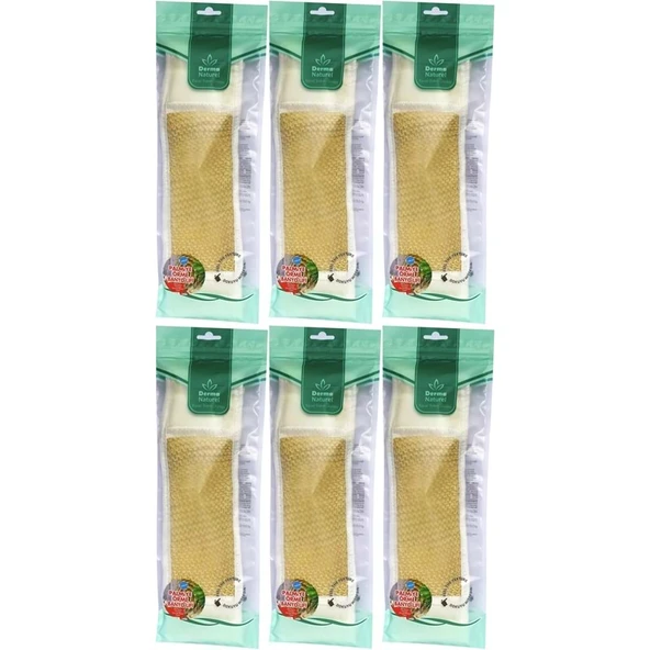 Derma Naturel Palmiye Örme İpli Banyo Kemeri (8*24CM) (6 Lı Set) ürün görseli 1
