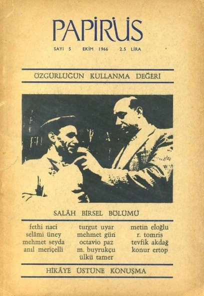 Papirüs Aylık Dergi Sayı 5 Ekim 1966 ürün görseli 1