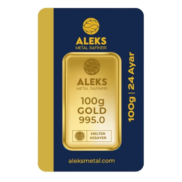 AgaKulche 100 gr 995 24 Ayar AMR Külçe Altın ürün görseli 1