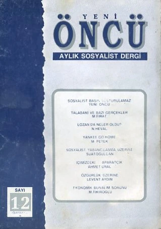 Yeni Öncü 12 Ağustos Eylül 1988 ürün görseli 1