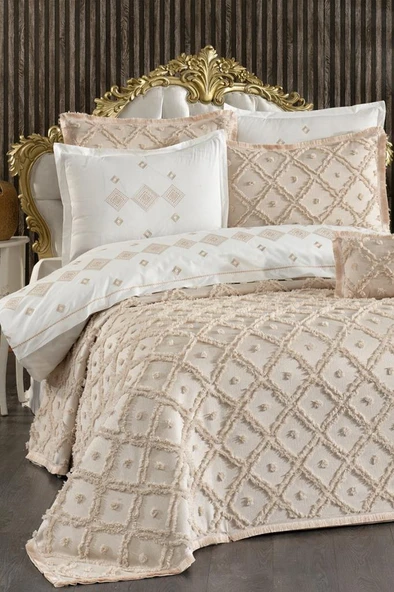 Alara Gelin Seti 8 Parça Cappucino ürün görseli 1