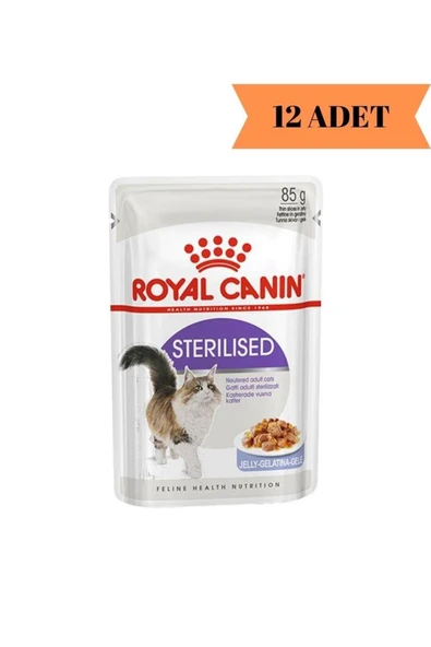Royal Canin ® Sterilised Jelly Kısırlaştırılmış Yetişkin Kedi Yaş Maması 85 Gr*12 ürün görseli 1