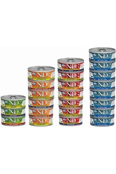 N&D Nd Karışık Kedi Konservesi 12 Adet * 70gr ürün görseli 1