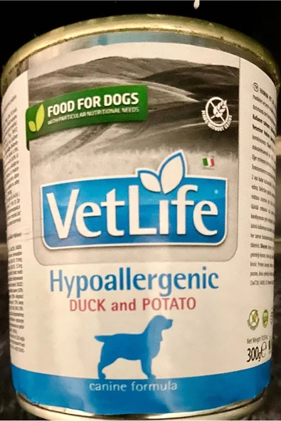 VETLİFE Vetlife Hypoallergenic Köpek Konserve 300 gr / 6 Adet ürün görseli 1