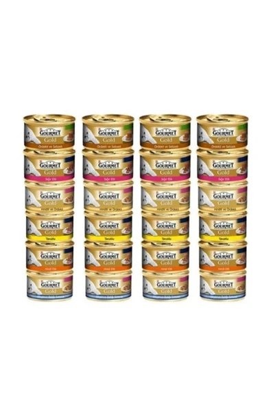 Gourmet Karışık 24 Adet Konserve Kedi Maması ürün görseli 1
