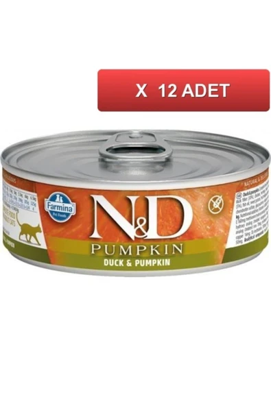 N&D Nd Balkabaklı Ve Ördekli Kedi Konserve 80 Gr (12 Adet) ürün görseli 1