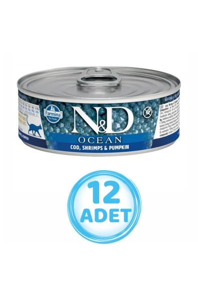 N&D Nd Morina Balıklı Karidesli Yavru Kedi Konservesi 70 gr ( 12 Adet ) ürün görseli 1