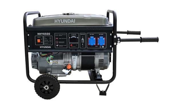 Hyundai HHY6500 Benzinli Jeneratör 5500 Watt İpli, AVR’li, Sessiz Çalışma ürün görseli 1